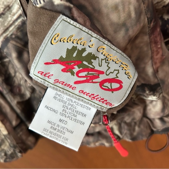 Cabela’s AGO Break Up Realtree Camo Print Thinsulate Zip Up Reversible Jacket - Picture 6 of 7